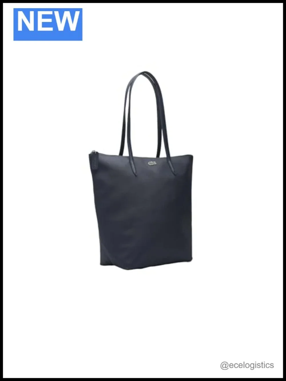 Lacoste Recycled PVC Vertical Tote Shoulder Bag Laptop
